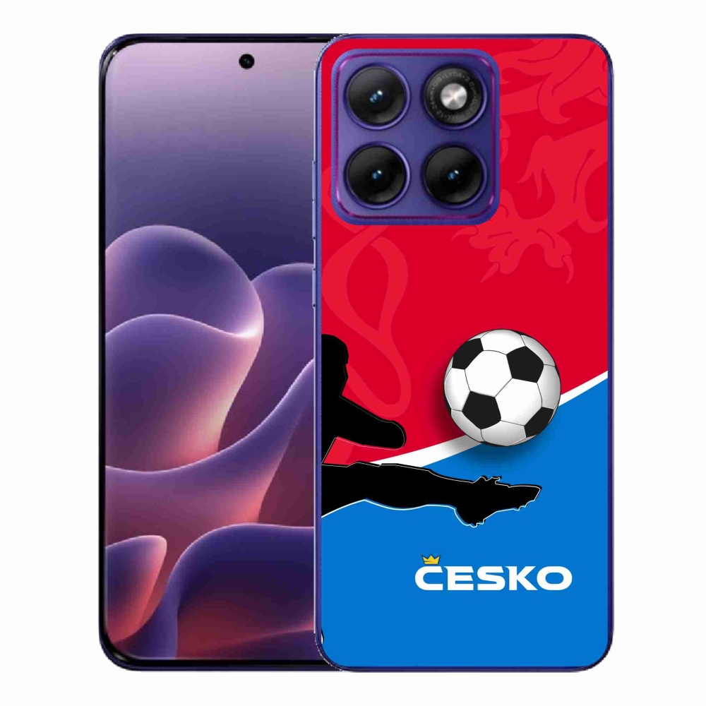 Gelový kryt mmCase na Motorola Edge 70 Fusion - fotbal Česko 2