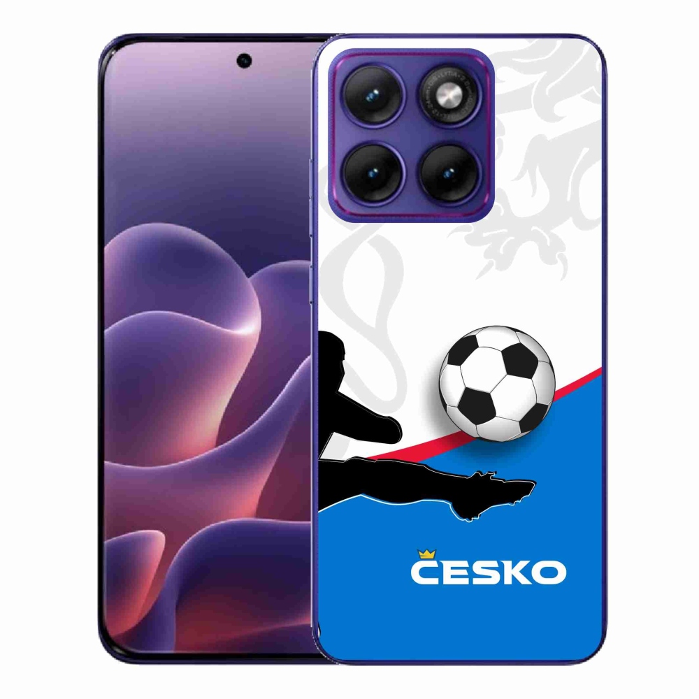 Gelový kryt mmCase na Motorola Edge 70 Fusion - fotbal Česko 3