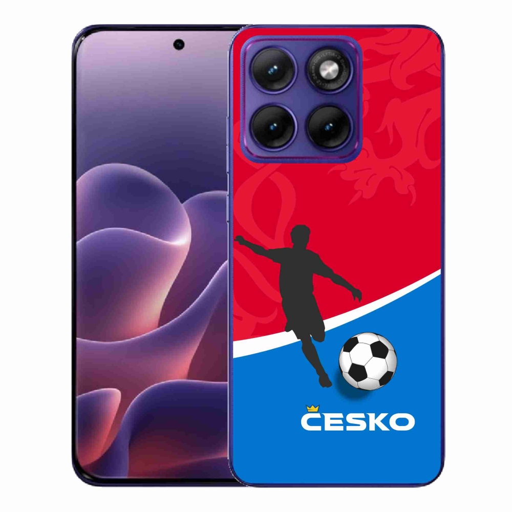 Gelový kryt mmCase na Motorola Edge 70 Fusion - fotbal Česko