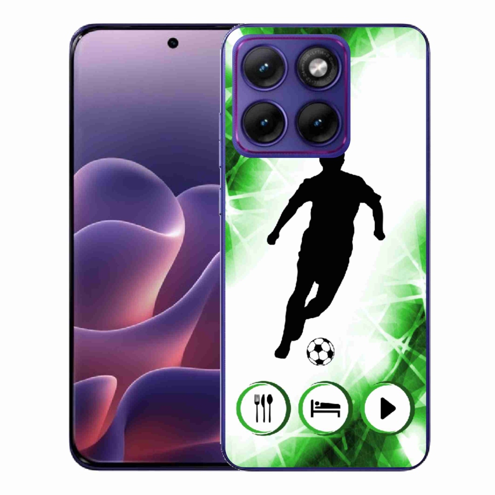 Gelový kryt mmCase na Motorola Edge 70 Fusion - fotbalista