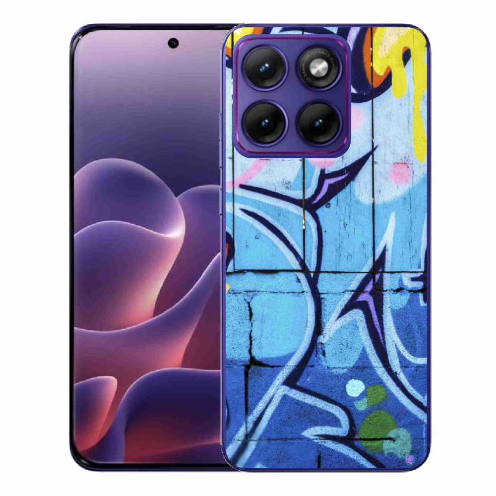 Gelový kryt mmCase na Motorola Edge 70 Fusion - graffiti
