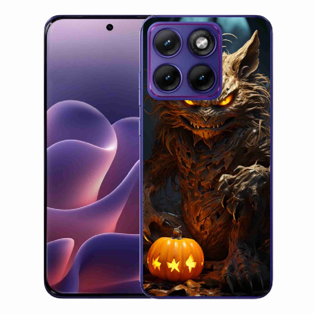 Gelový kryt mmCase na Motorola Edge 70 Fusion - halloweenská příšera