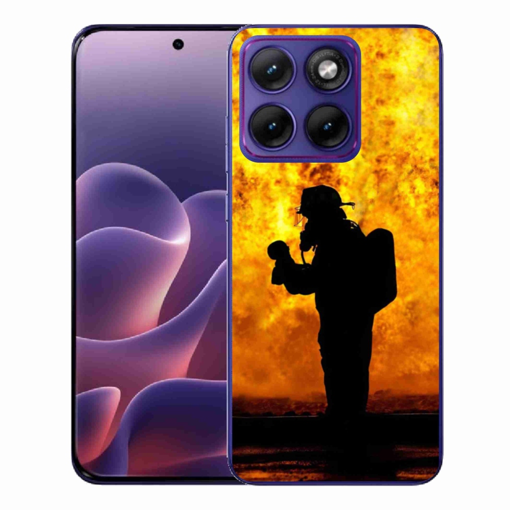Gelový kryt mmCase na Motorola Edge 70 Fusion - hasič
