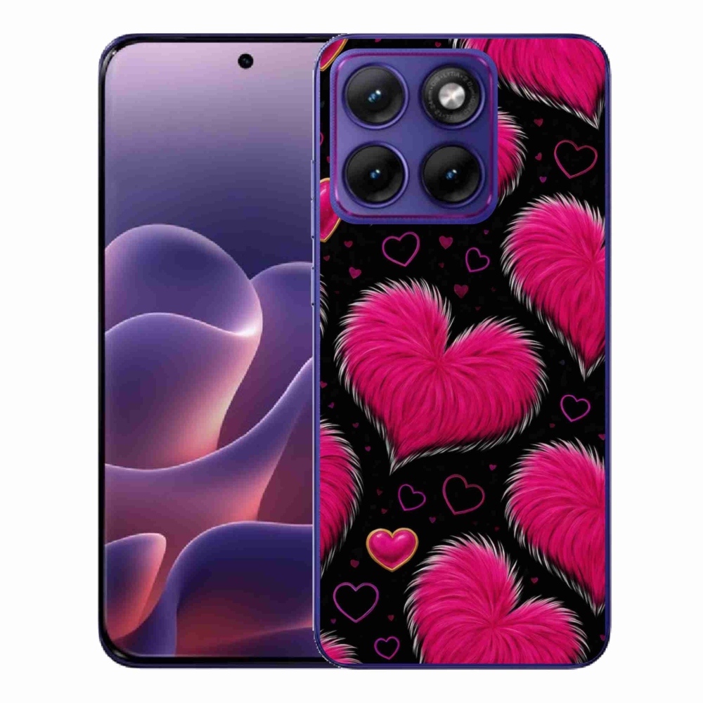Gelový kryt mmCase na Motorola Edge 70 Fusion - hebká srdce