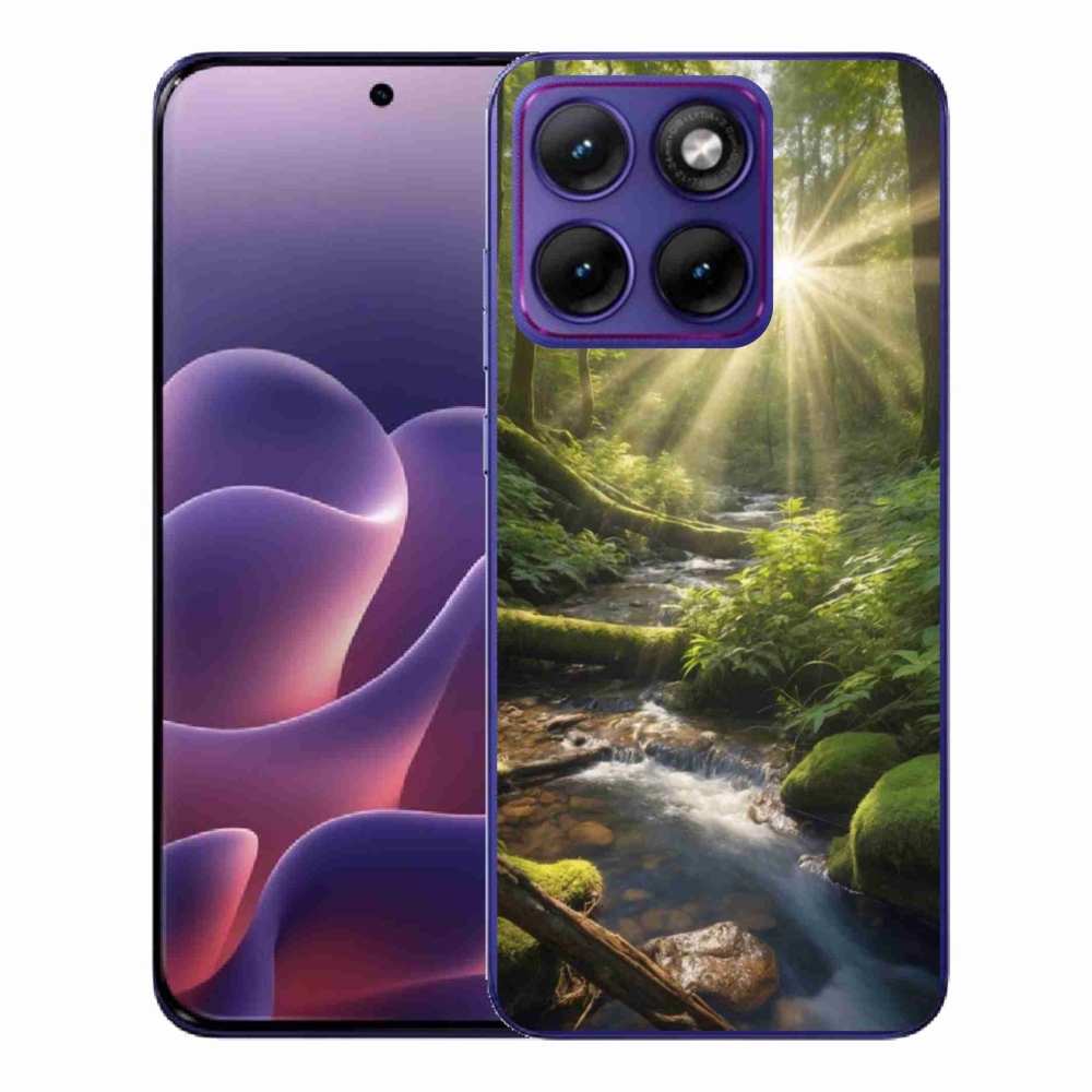 Gelový kryt mmCase na Motorola Edge 70 Fusion - hlubina lesa
