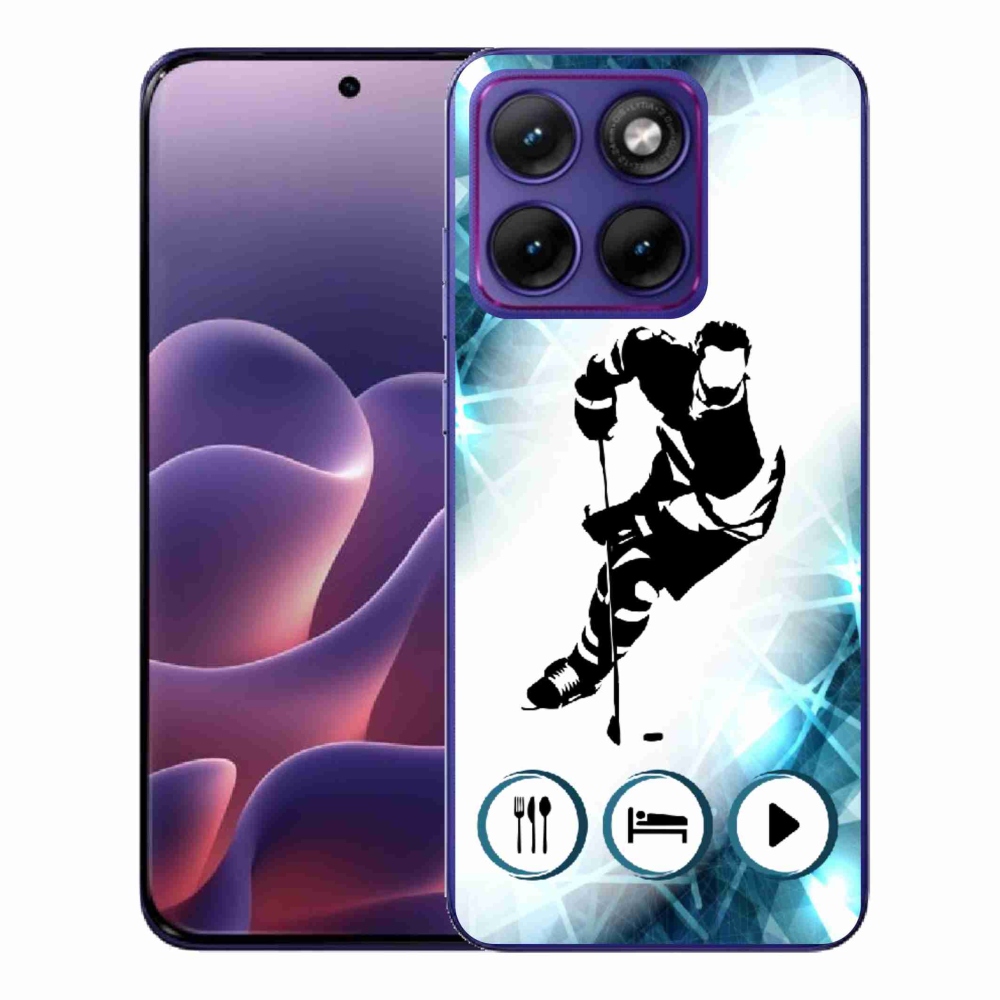 Gelový kryt mmCase na Motorola Edge 70 Fusion - hokej 1