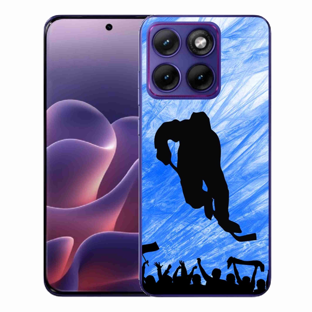 Gelový kryt mmCase na Motorola Edge 70 Fusion - hokejový hráč