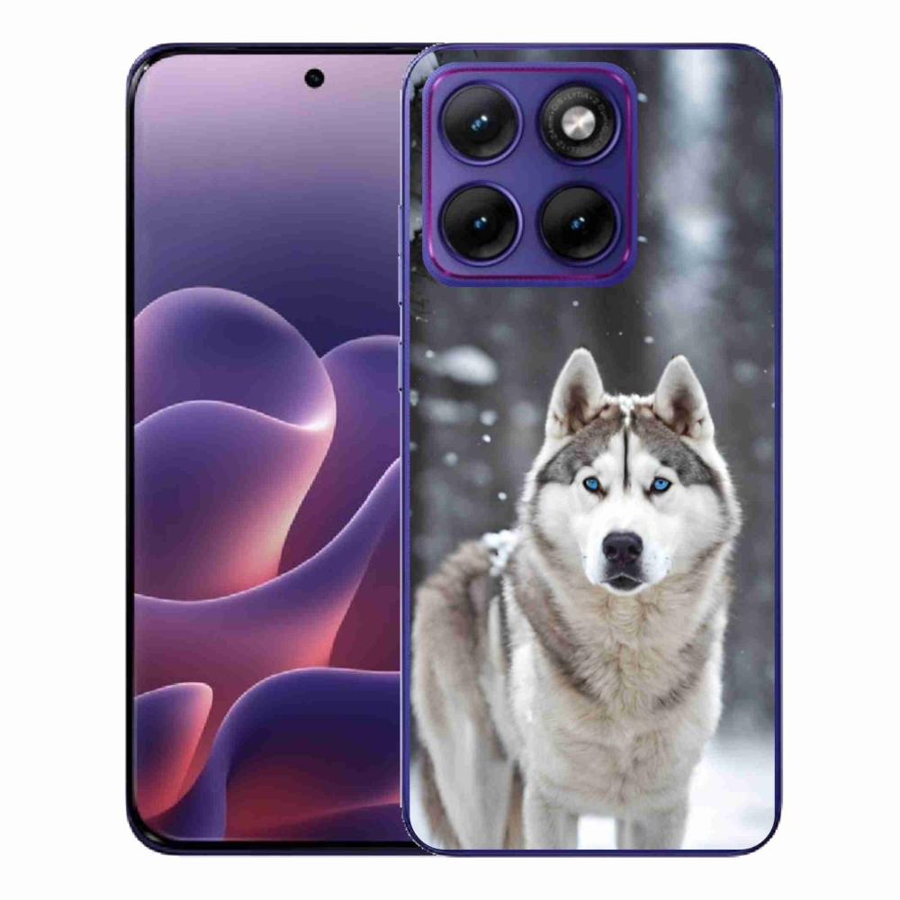Gelový kryt mmCase na Motorola Edge 70 Fusion - husky 2