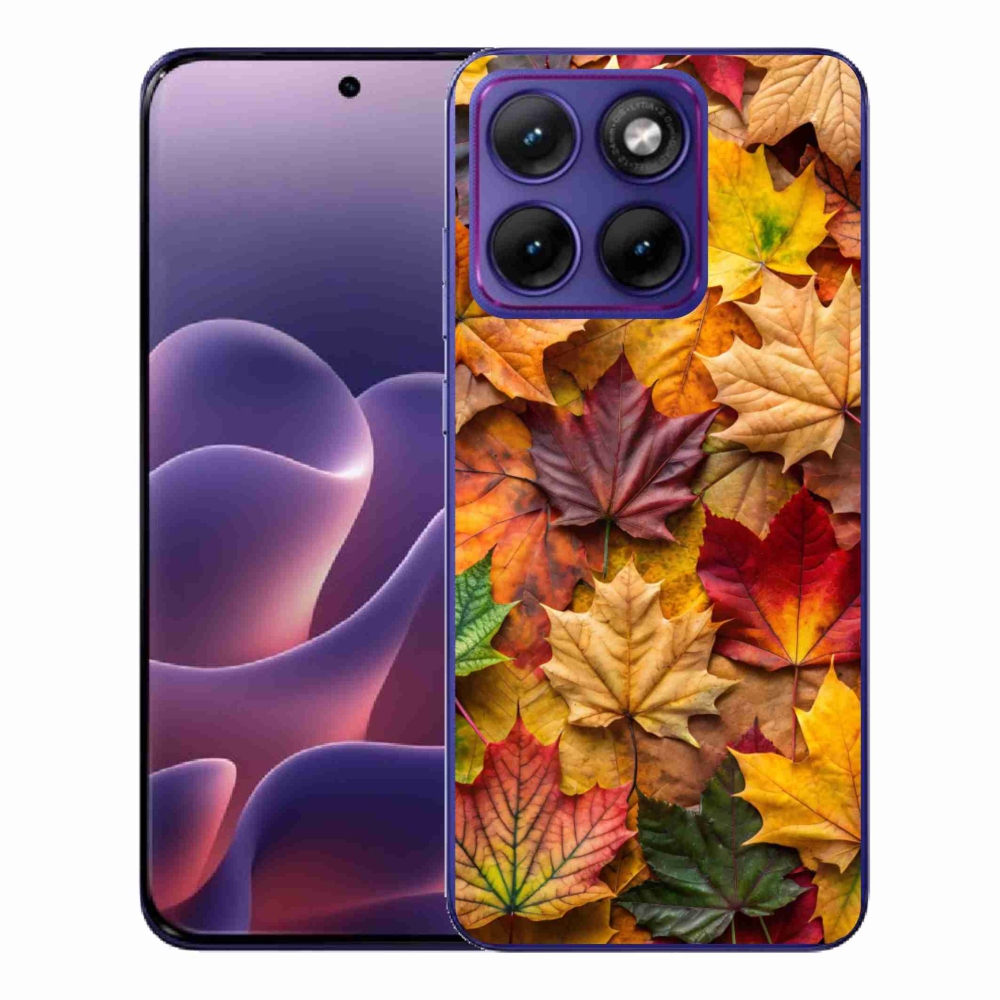 Gelový kryt mmCase na Motorola Edge 70 Fusion - javorové listy 2