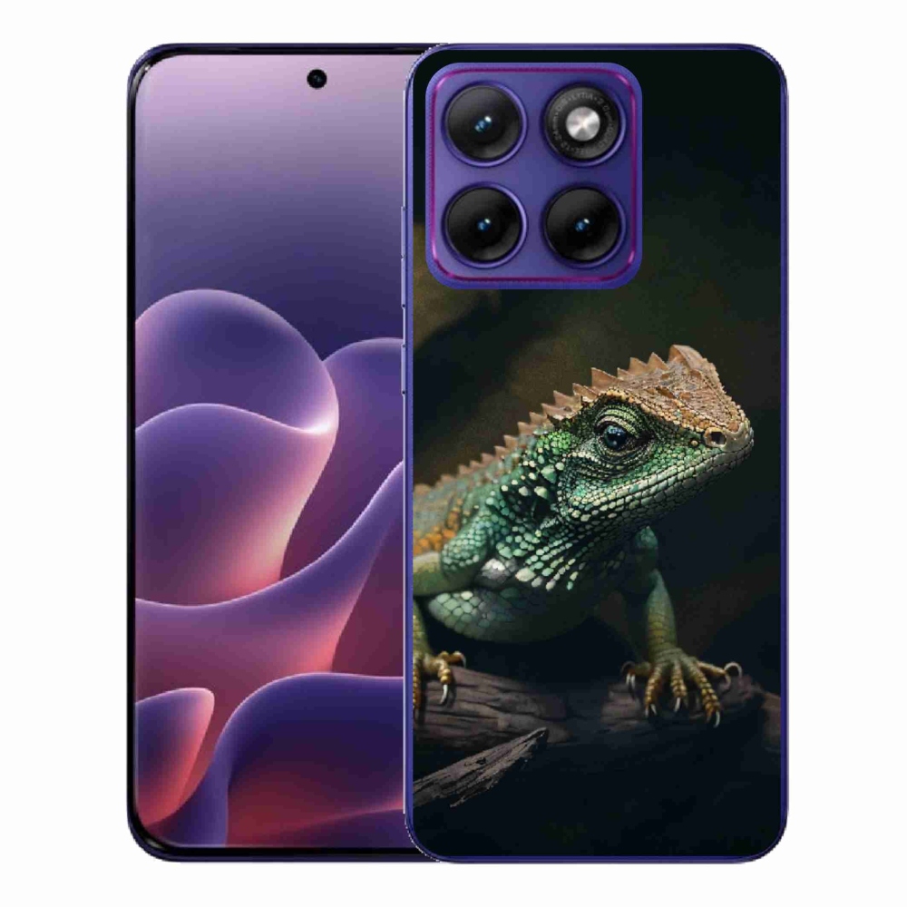 Gelový kryt mmCase na Motorola Edge 70 Fusion - ještěr