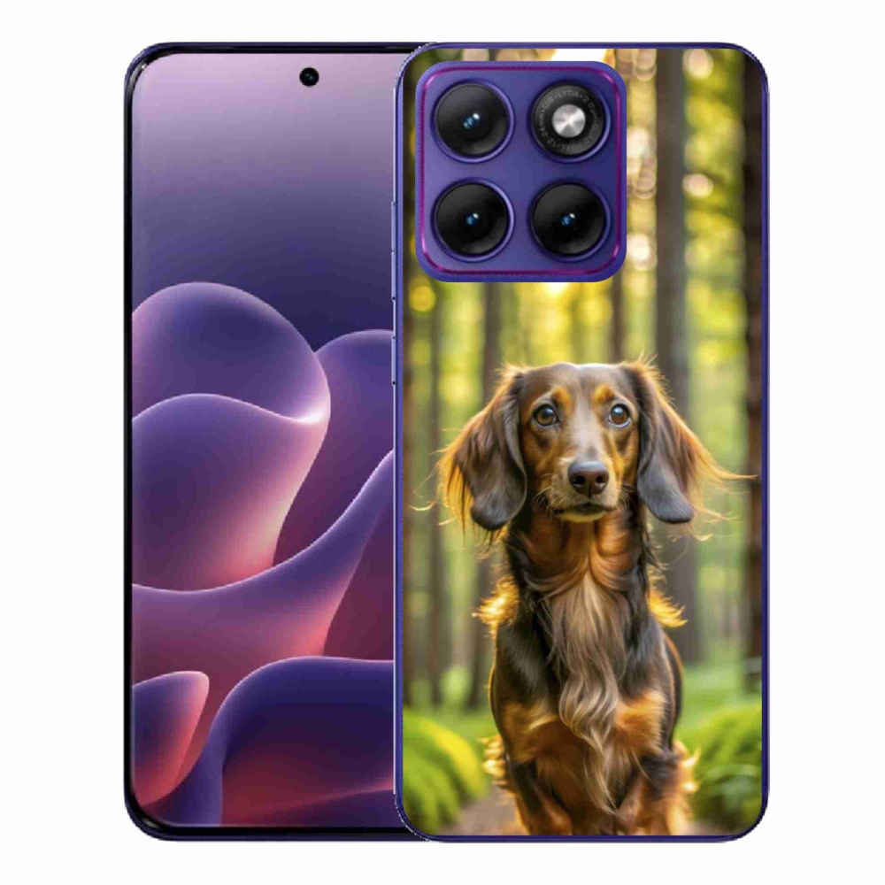 Gelový kryt mmCase na Motorola Edge 70 Fusion - jezevčík 4