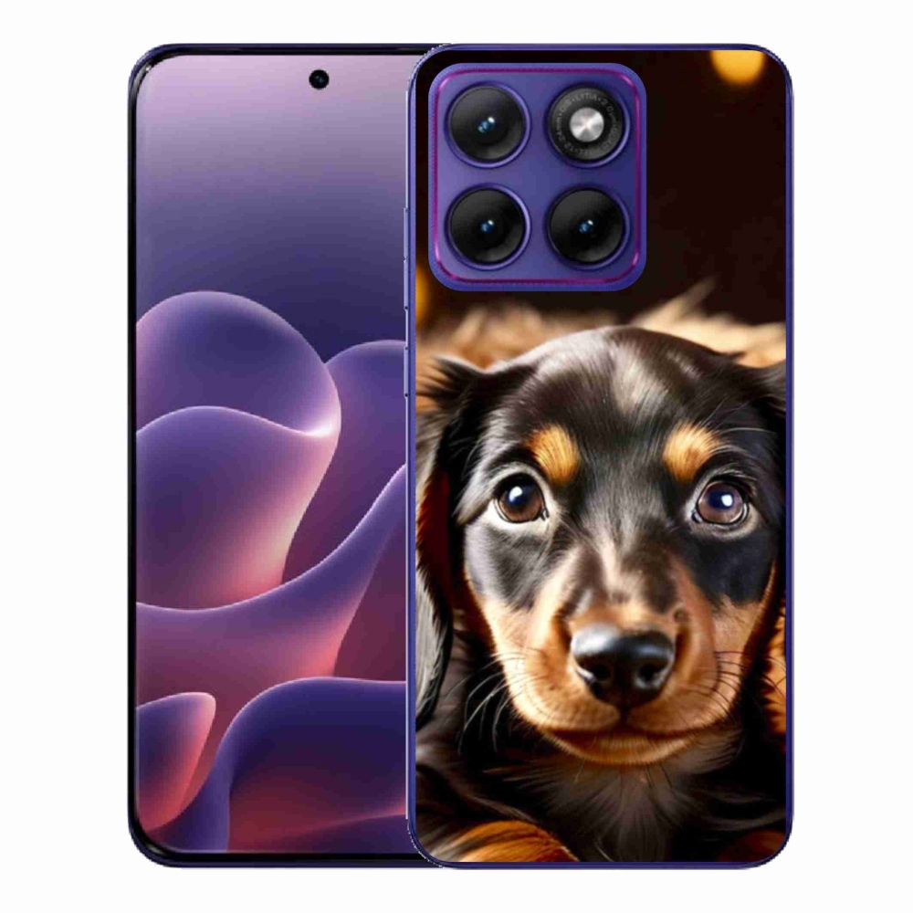 Gelový kryt mmCase na Motorola Edge 70 Fusion - jezevčík