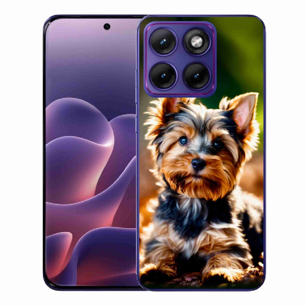 Gelový kryt mmCase na Motorola Edge 70 Fusion - jorkšír 10