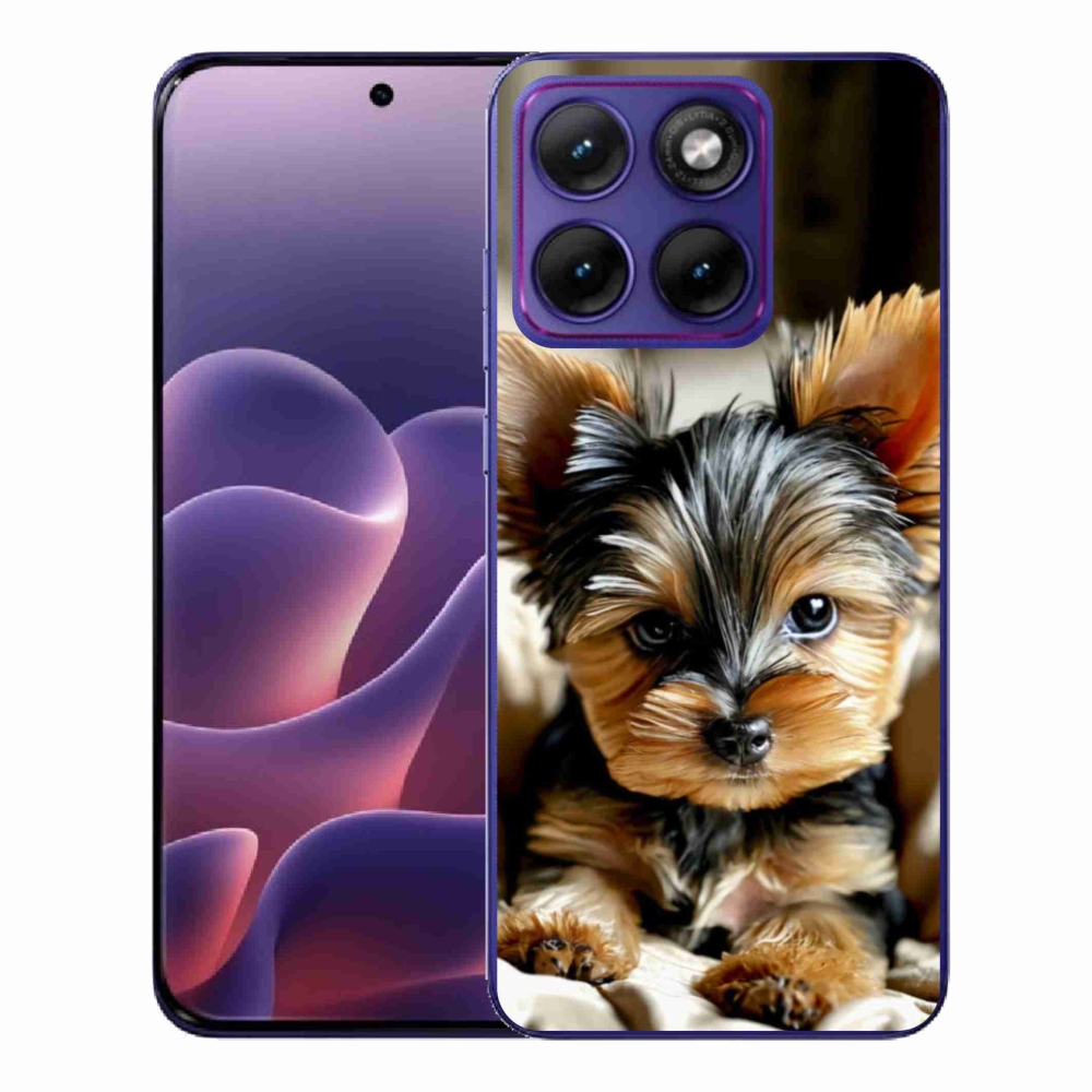 Gelový kryt mmCase na Motorola Edge 70 Fusion - jorkšír 11