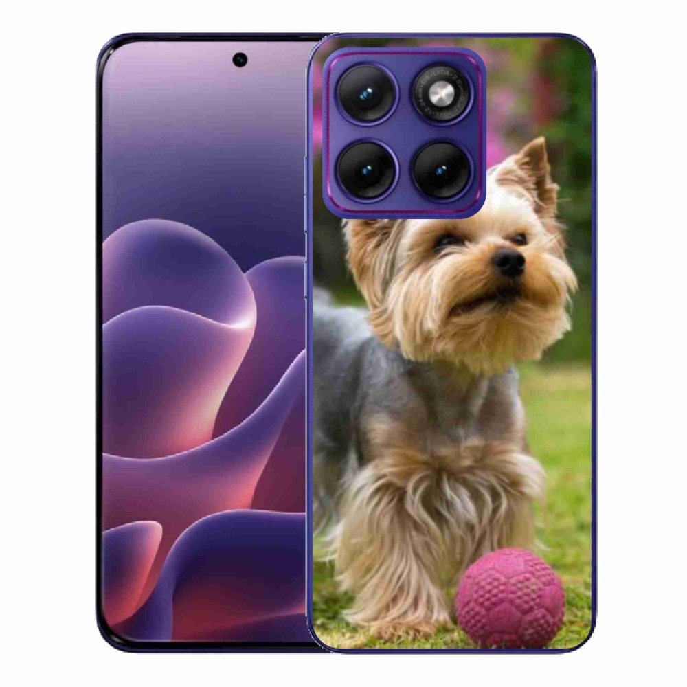 Gelový kryt mmCase na Motorola Edge 70 Fusion - jorkšír 4
