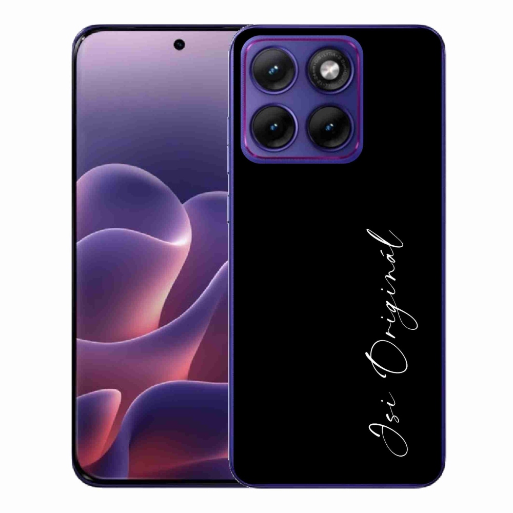 Gelový kryt mmCase na Motorola Edge 70 Fusion - jsi originál černé pozadí