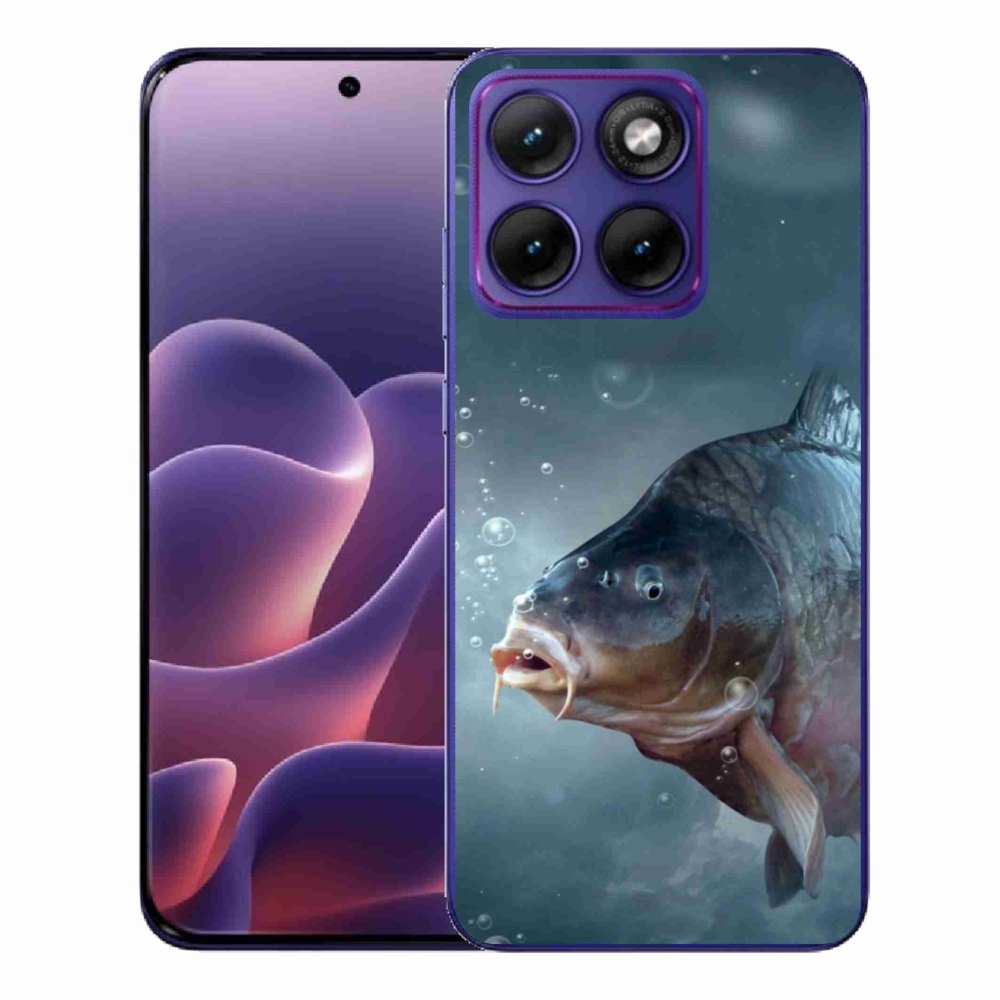 Gelový kryt mmCase na Motorola Edge 70 Fusion - kapr a bublinky