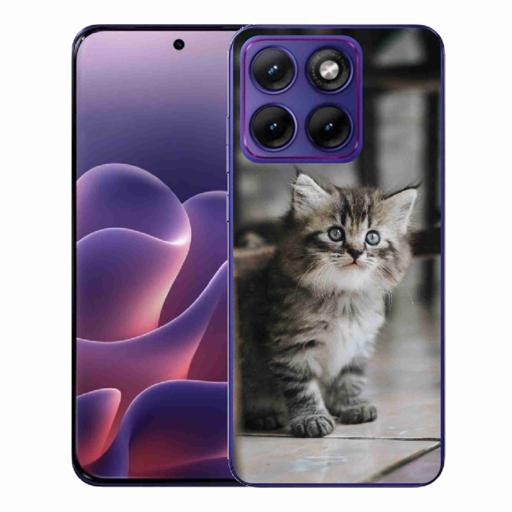 Gelový kryt mmCase na Motorola Edge 70 Fusion - koťátko