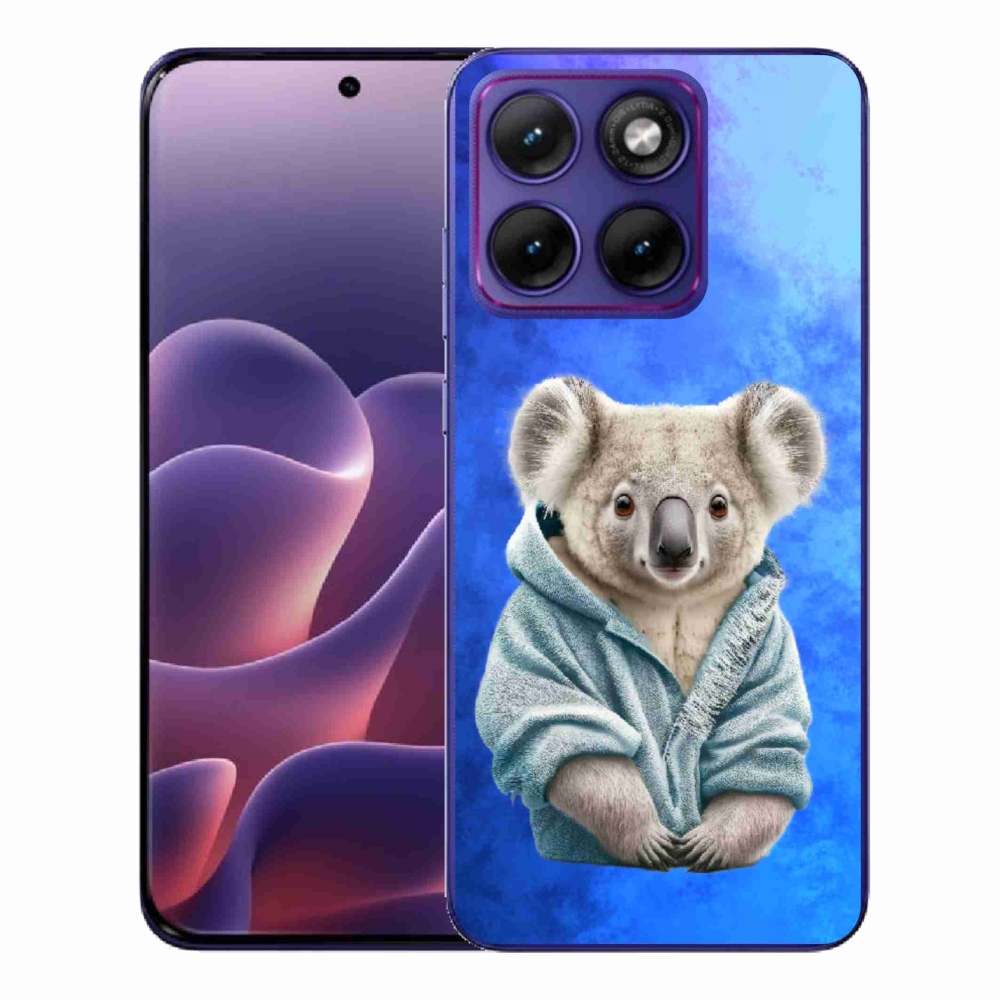 Gelový kryt mmCase na Motorola Edge 70 Fusion - koala ve svetru