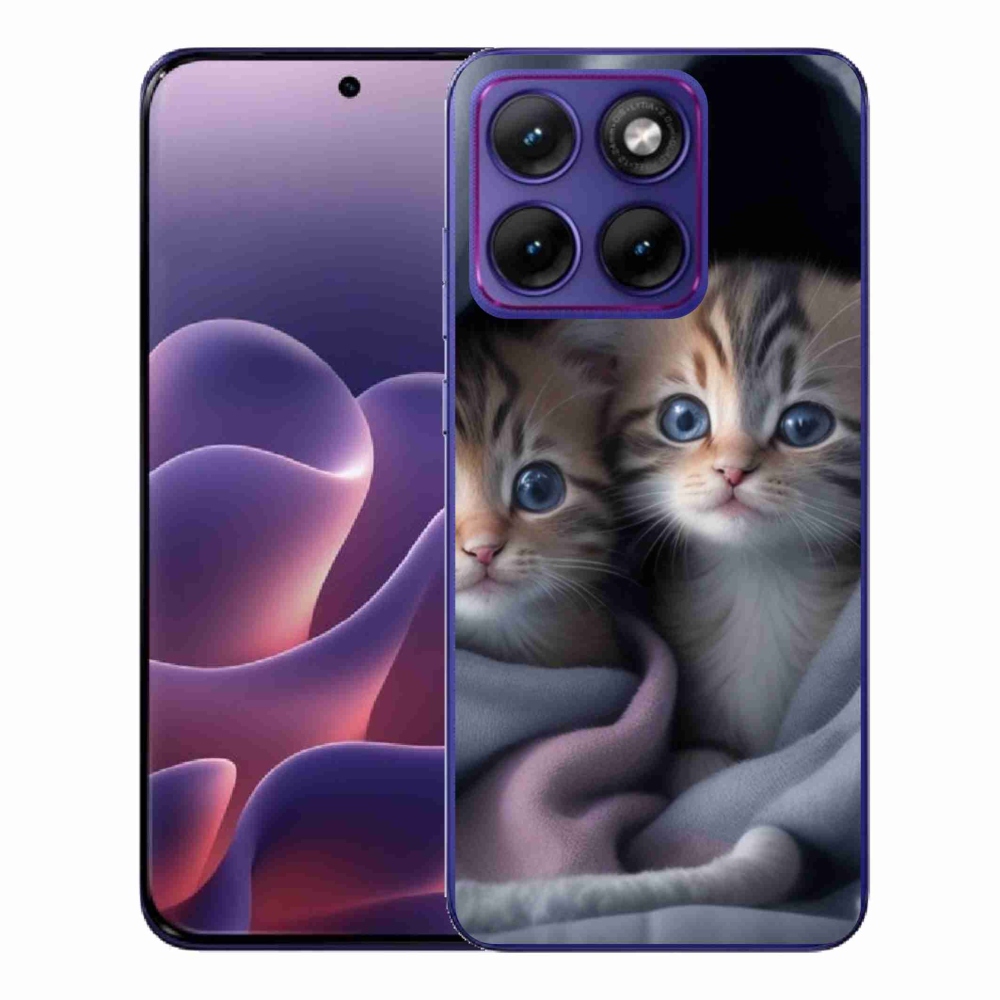 Gelový kryt mmCase na Motorola Edge 70 Fusion - kočičí duo 2
