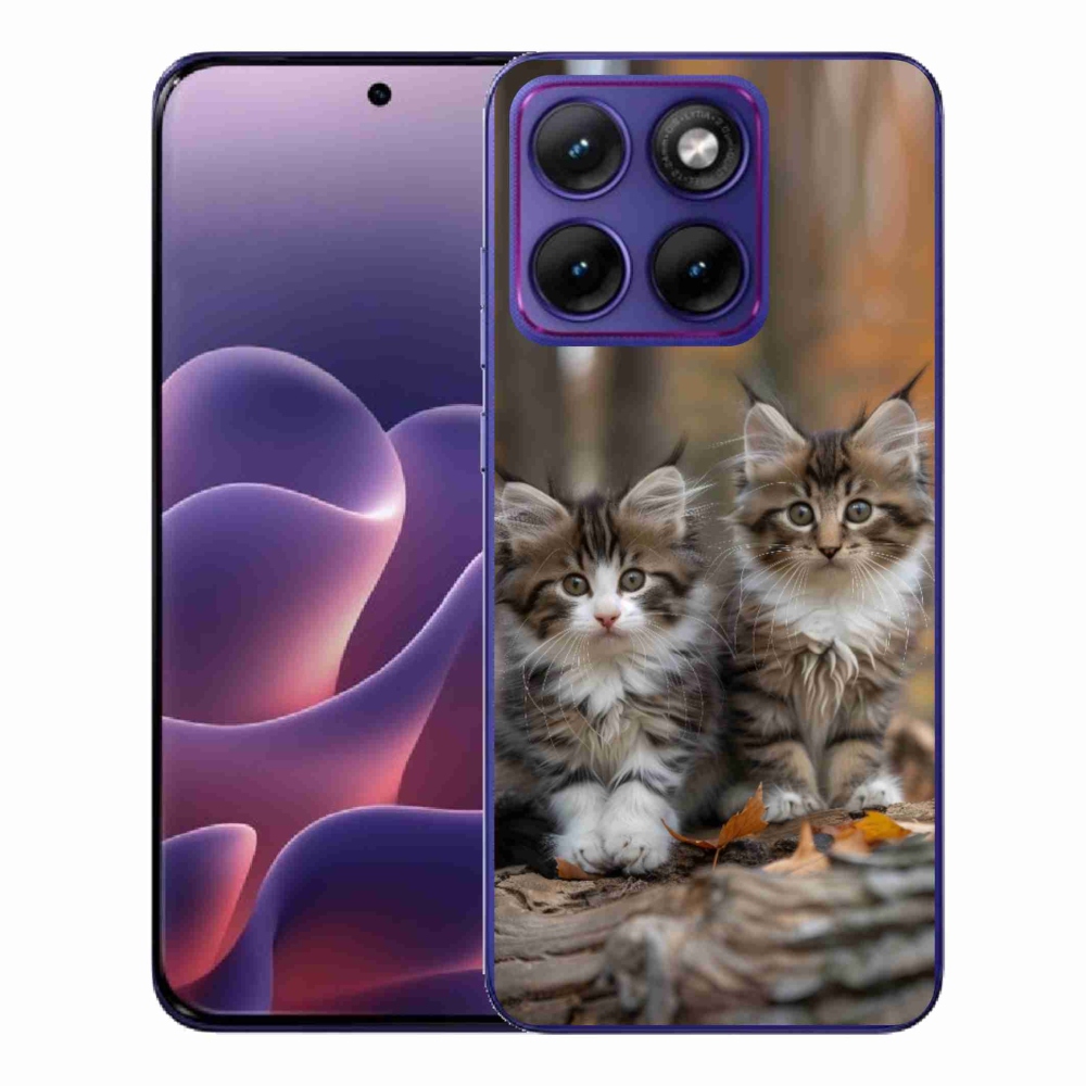 Gelový kryt mmCase na Motorola Edge 70 Fusion - kočičí duo 3