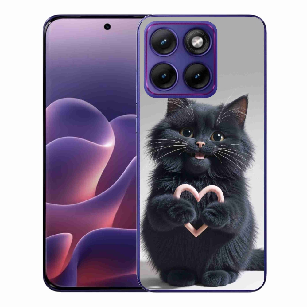 Gelový kryt mmCase na Motorola Edge 70 Fusion - kočičí láska 3