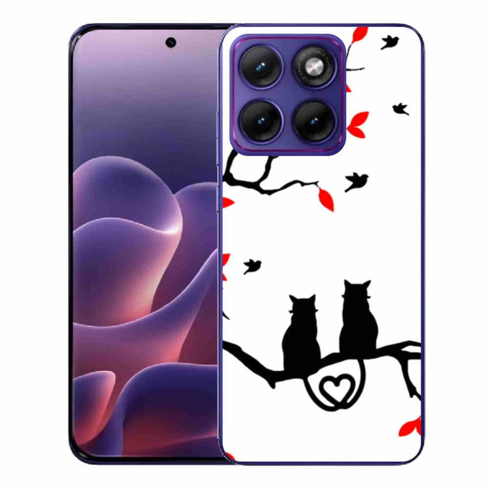 Gelový kryt mmCase na Motorola Edge 70 Fusion - kočičí láska