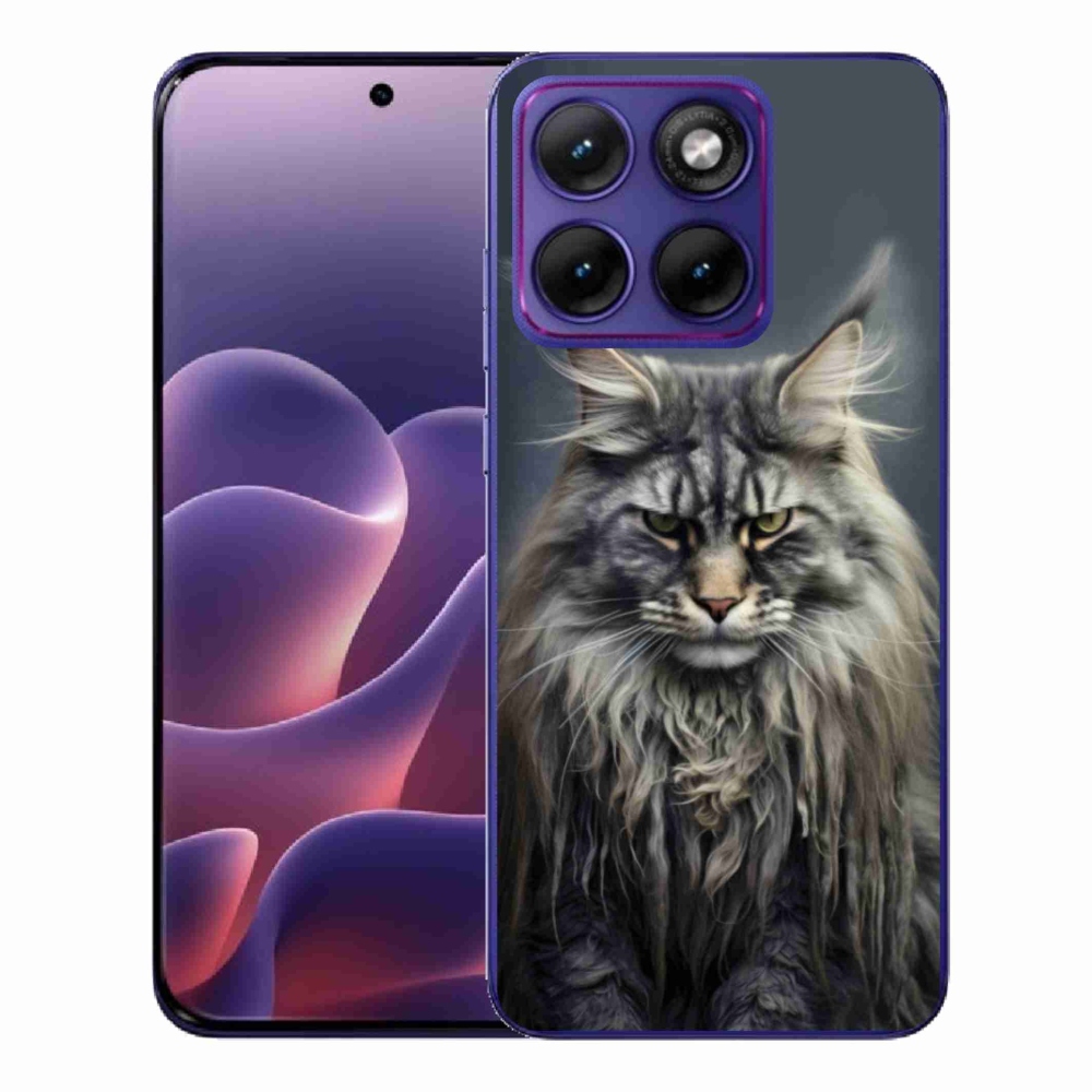 Gelový kryt mmCase na Motorola Edge 70 Fusion - kočíčí pohled 4