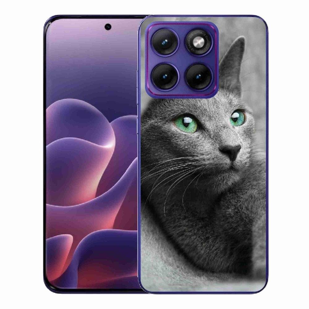 Gelový kryt mmCase na Motorola Edge 70 Fusion - kočka 2