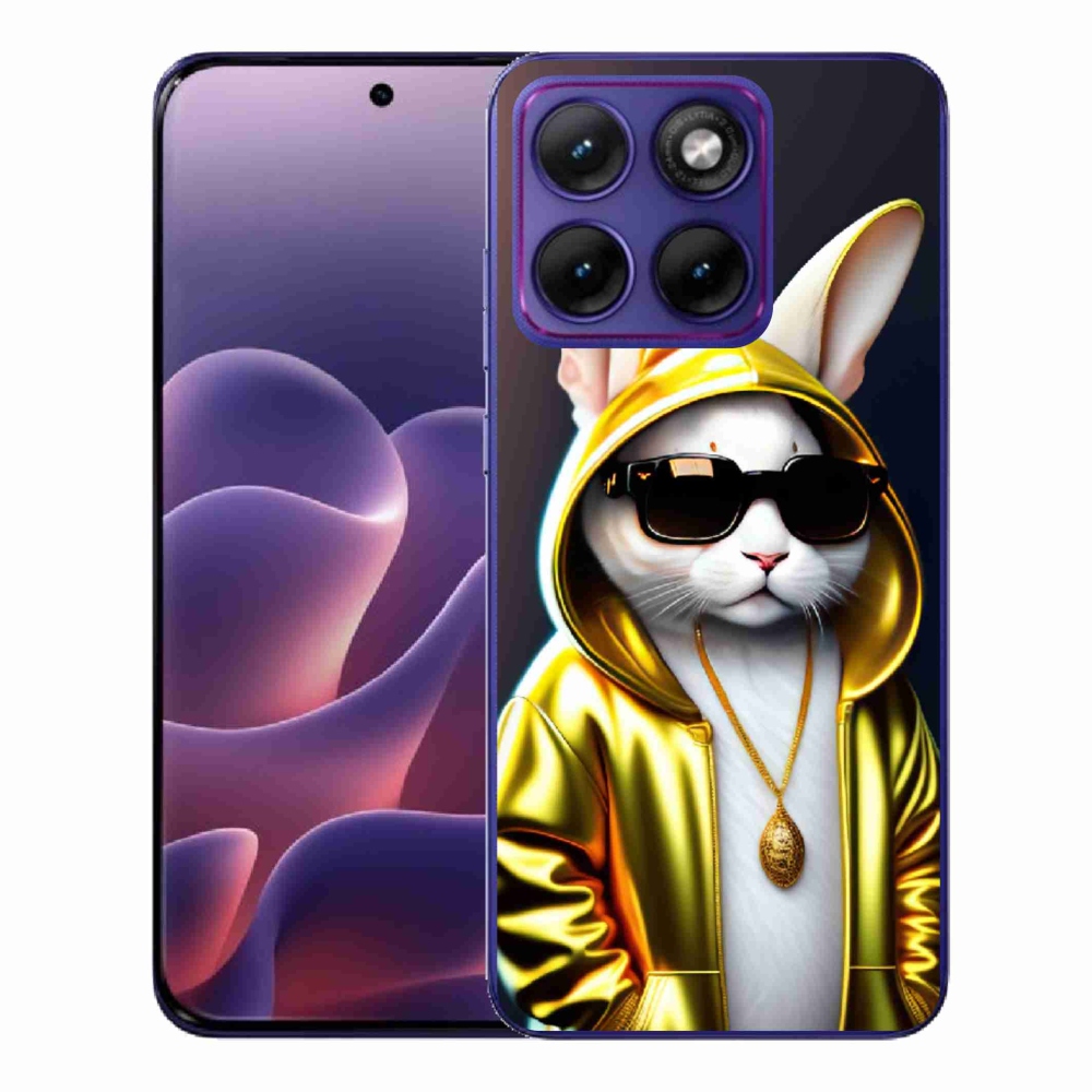 Gelový kryt mmCase na Motorola Edge 70 Fusion - kočka boss