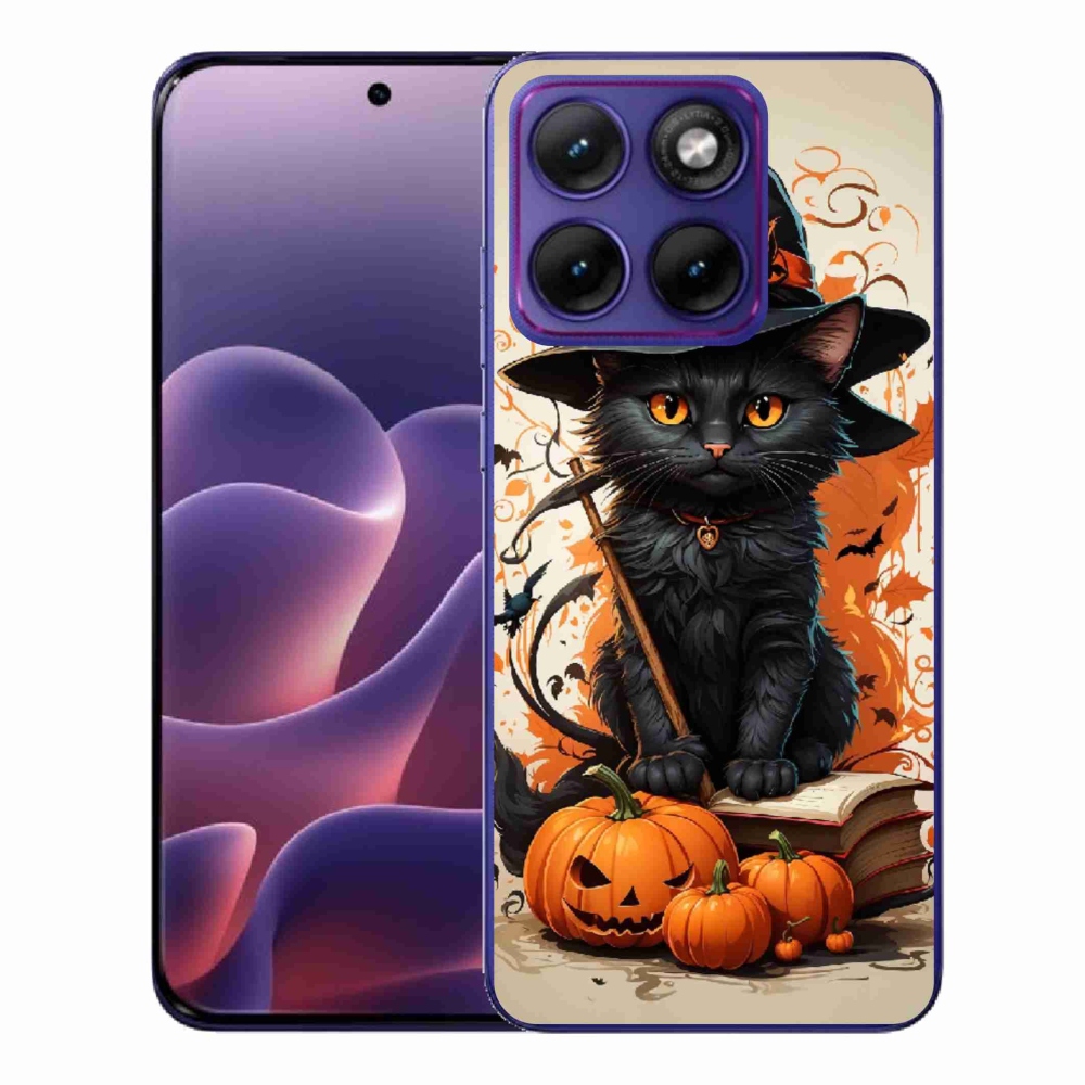 Gelový kryt mmCase na Motorola Edge 70 Fusion - kocour čaroděj