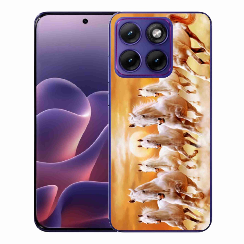 Gelový kryt mmCase na Motorola Edge 70 Fusion - koně 2