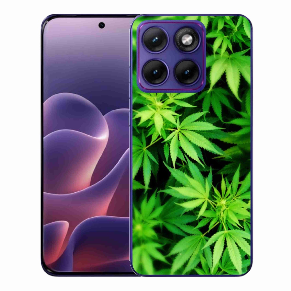 Gelový kryt mmCase na Motorola Edge 70 Fusion - konopí 3