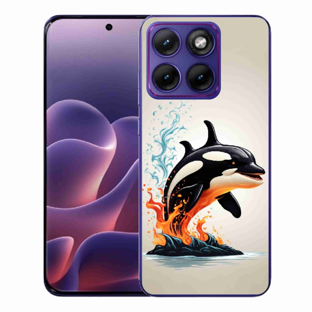 Gelový kryt mmCase na Motorola Edge 70 Fusion - kosatka