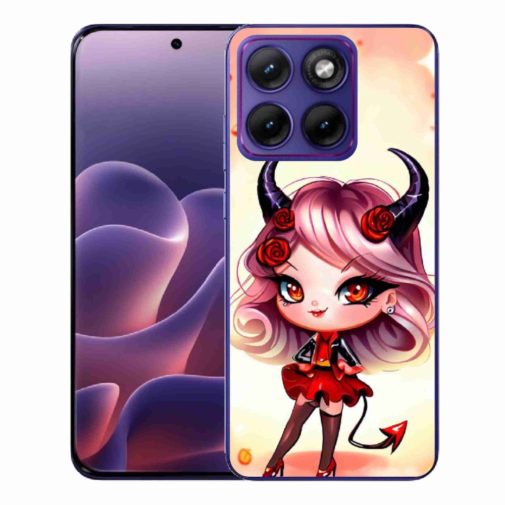 Gelový kryt mmCase na Motorola Edge 70 Fusion - kreslená čertice