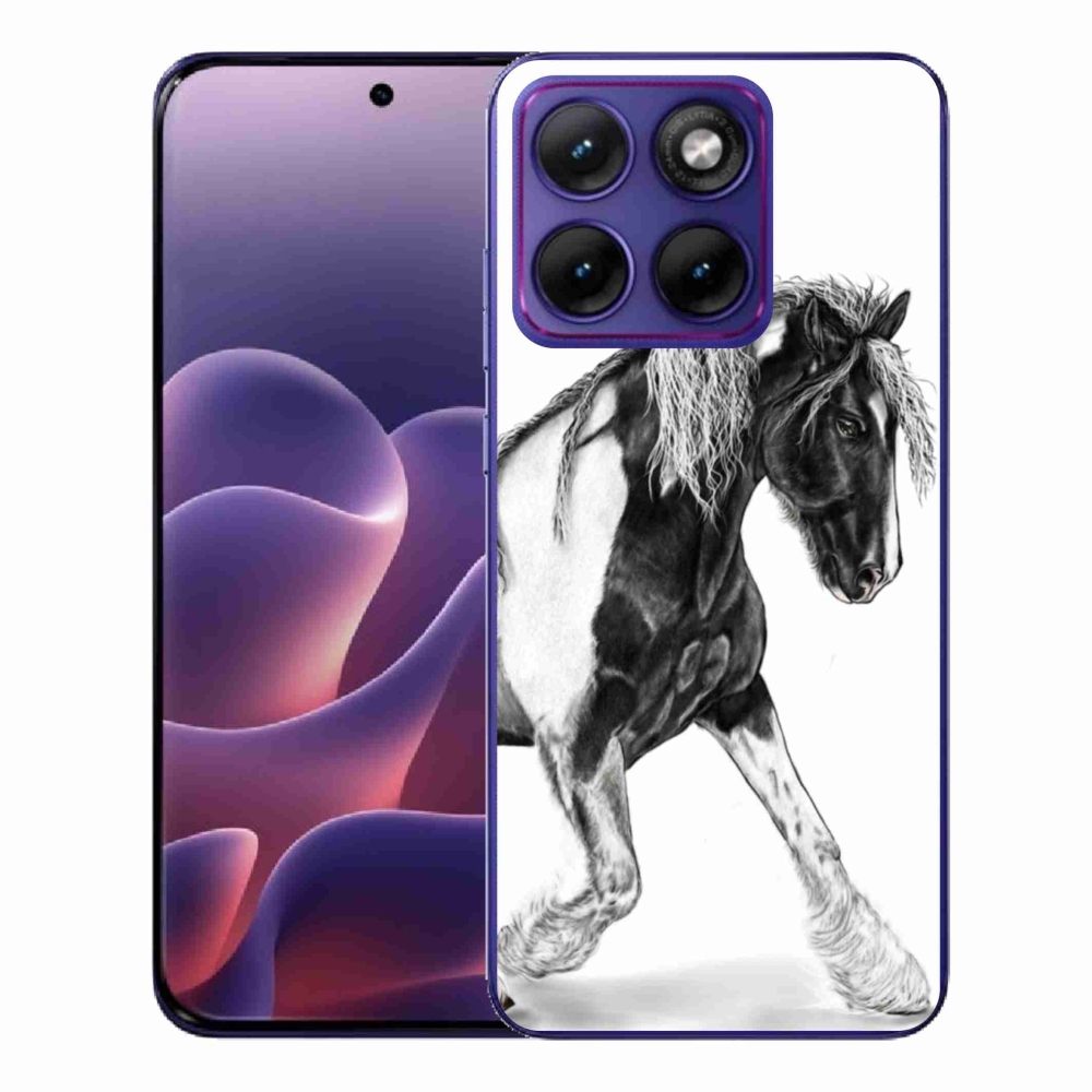 Gelový kryt mmCase na Motorola Edge 70 Fusion - kůň