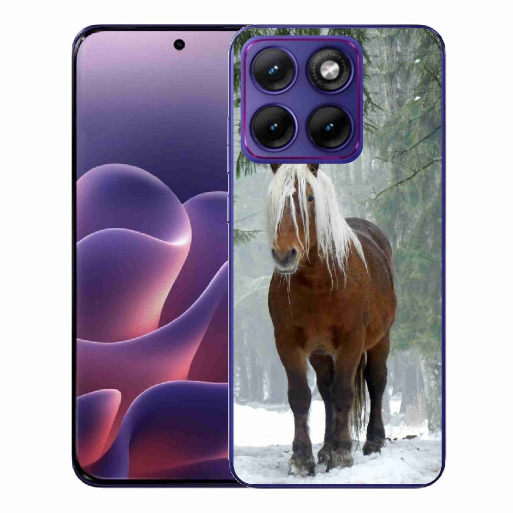 Gelový kryt mmCase na Motorola Edge 70 Fusion - kůň v lese