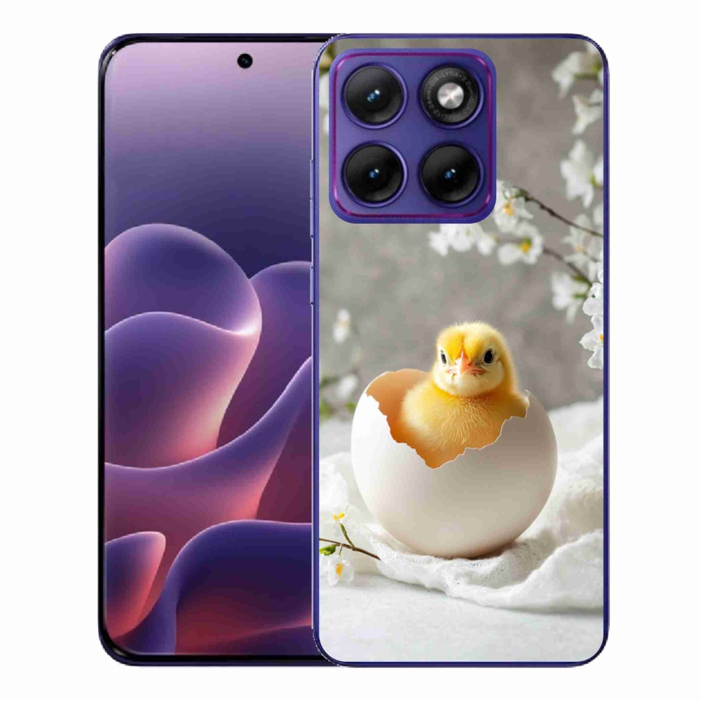 Gelový kryt mmCase na Motorola Edge 70 Fusion - kuřátko