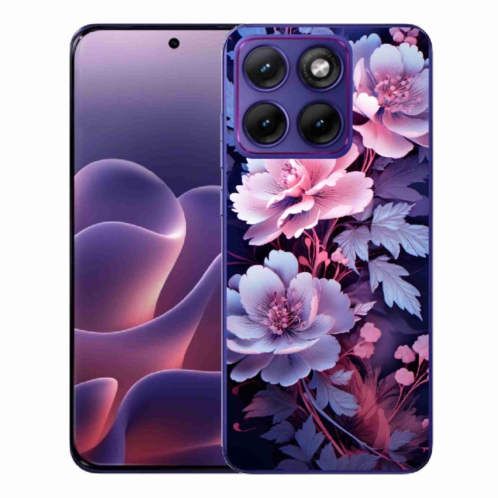 Gelový kryt mmCase na Motorola Edge 70 Fusion - květiny 11