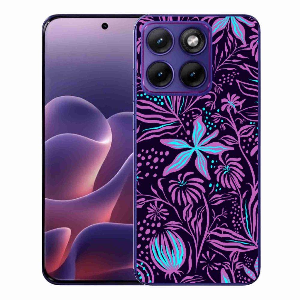 Gelový kryt mmCase na Motorola Edge 70 Fusion - květiny 2