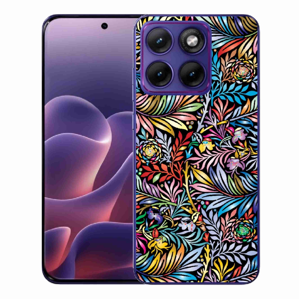 Gelový kryt mmCase na Motorola Edge 70 Fusion - květiny 5
