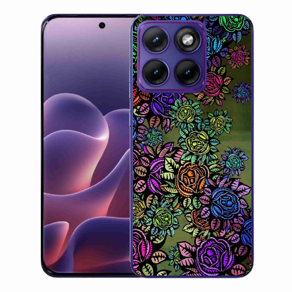 Gelový kryt mmCase na Motorola Edge 70 Fusion - květiny 6