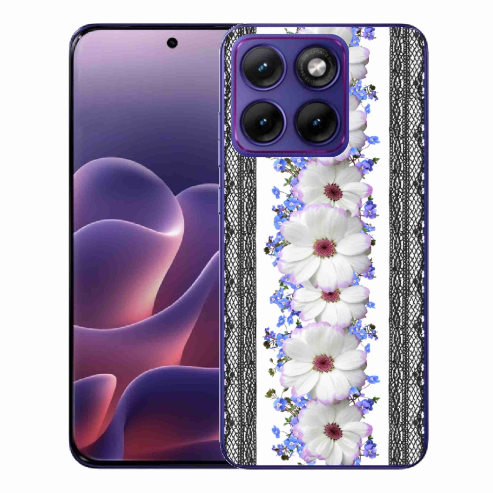 Gelový kryt mmCase na Motorola Edge 70 Fusion - květiny 8