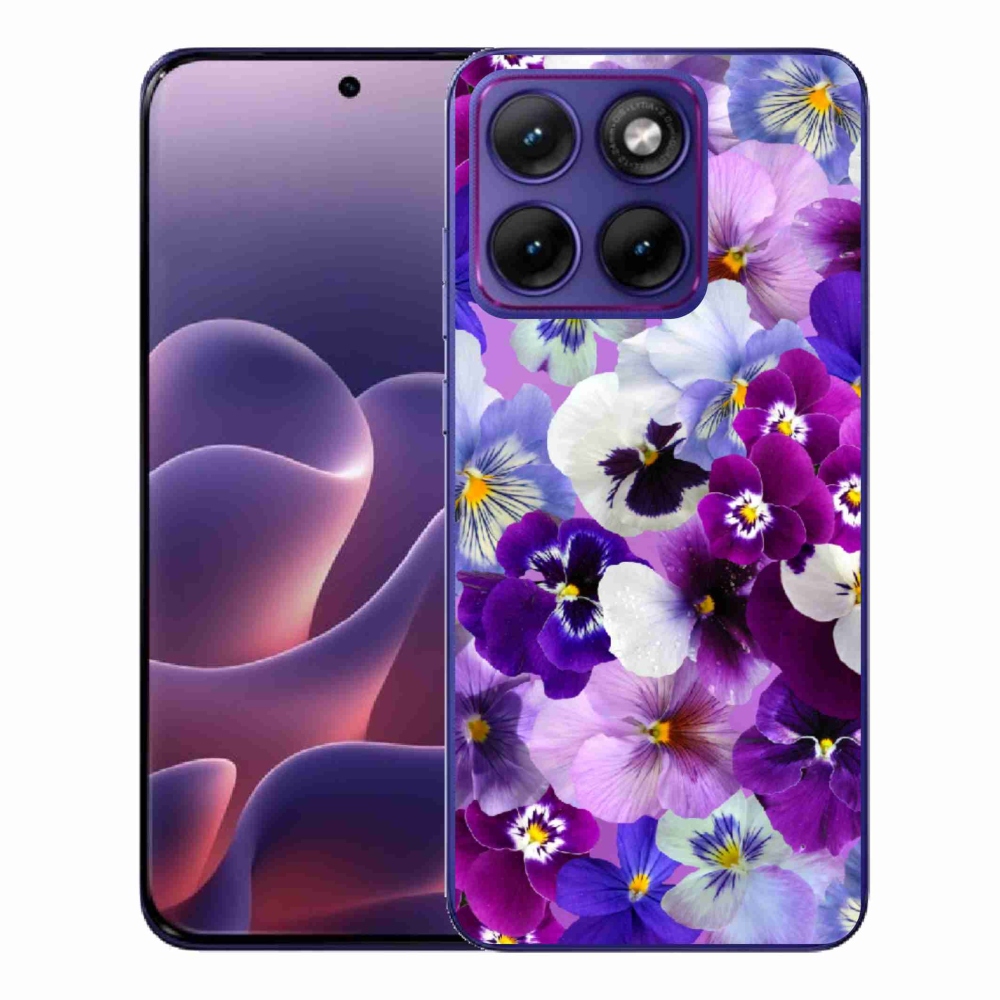 Gelový kryt mmCase na Motorola Edge 70 Fusion - květiny 9