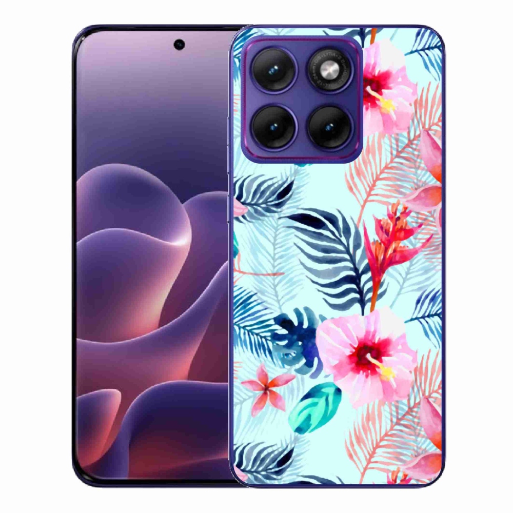 Gelový kryt mmCase na Motorola Edge 70 Fusion - květiny