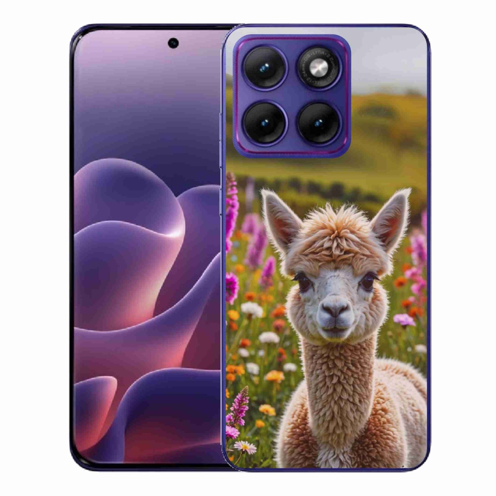 Gelový kryt mmCase na Motorola Edge 70 Fusion - lama na louce