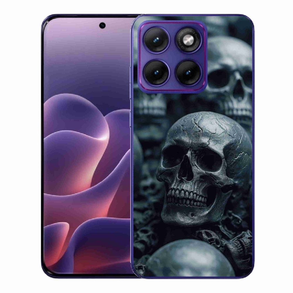 Gelový kryt mmCase na Motorola Edge 70 Fusion - lebka 2