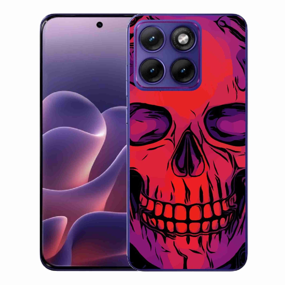 Gelový kryt mmCase na Motorola Edge 70 Fusion - lebka