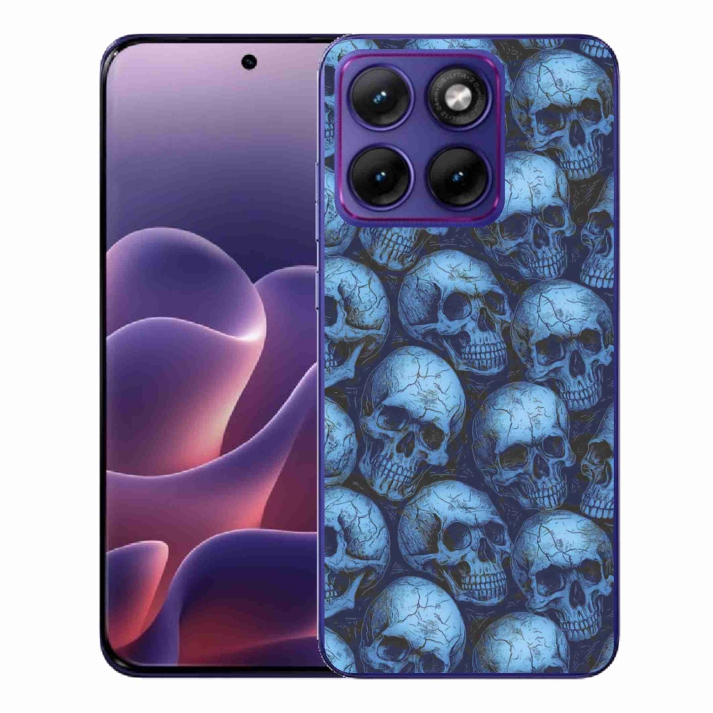 Gelový kryt mmCase na Motorola Edge 70 Fusion - lebky