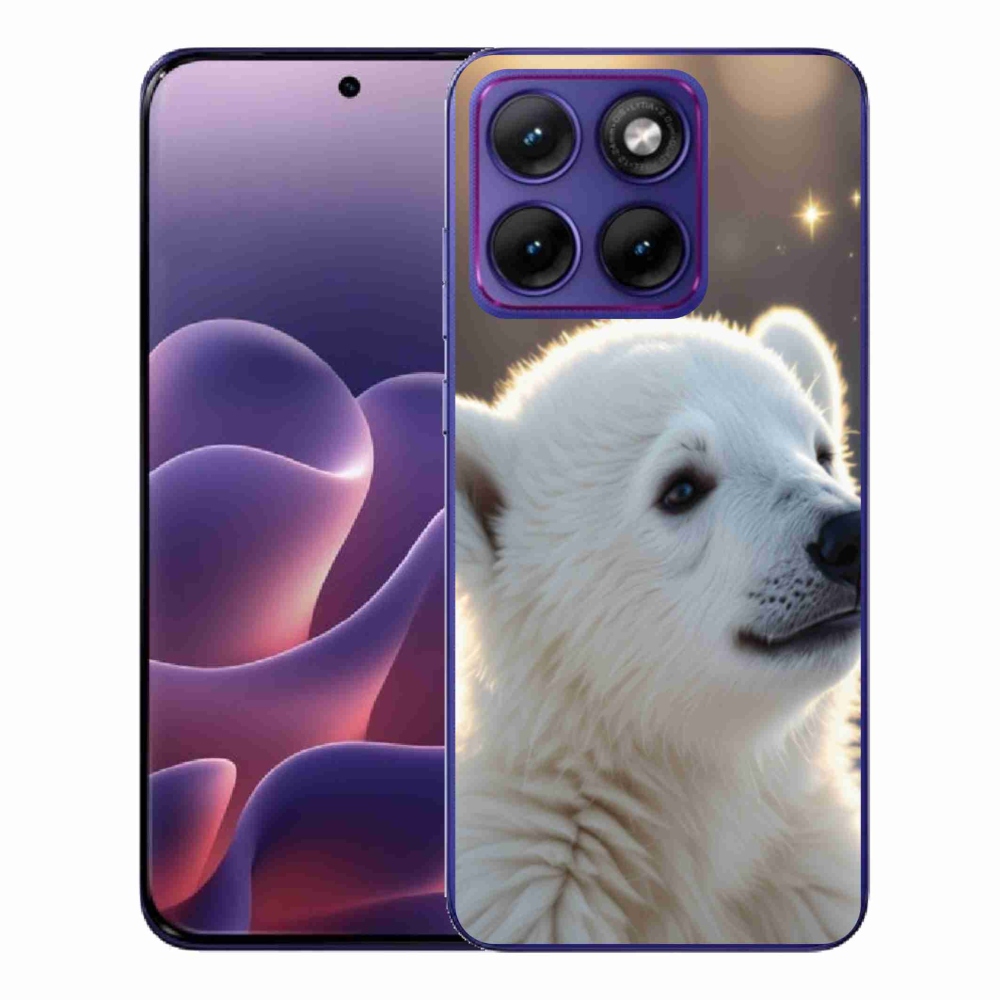 Gelový kryt mmCase na Motorola Edge 70 Fusion - lední medvěd